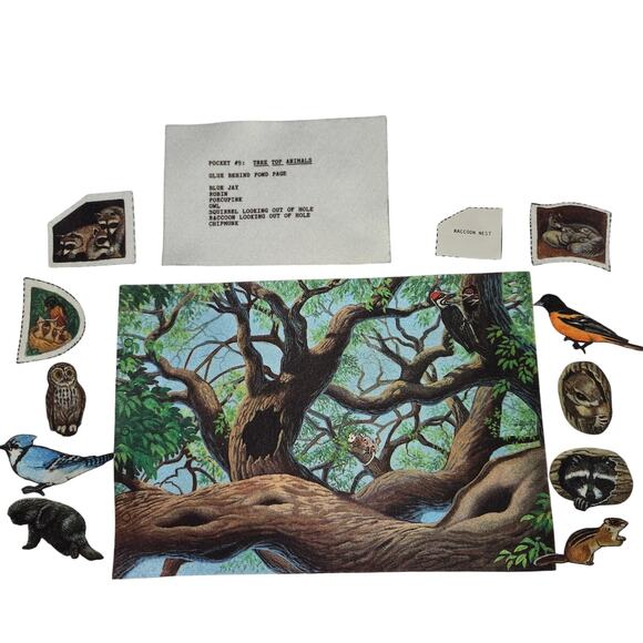 Unfinished Fabric Quiet Flannel Board Activity Book Animal Habitats Farm 125+ - Picture 3 of 12